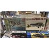 Image 2 : SHELF OF ASSORTED AIRPLANE MODEL KITS