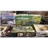 Image 3 : SHELF OF ASSORTED AIRPLANE MODEL KITS & A PAKWAGEN TANK MODEL KIT