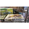 Image 4 : SHELF OF ASSORTED AIRPLANE MODEL KITS & A PAKWAGEN TANK MODEL KIT