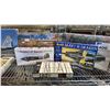Image 5 : SHELF OF ASSORTED MODEL KITS: AIRPLANES, MILITARY VEHICLES, TELEGRAPH POLES & MORE