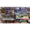 Image 4 : SHELF OF ASSORTED AIRPLANE MODEL KITS & BURGUNDIAN MOUNTED KNIGHTS