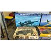 Image 2 : SHELF OF ASSORTED AIRPLANE & MILITARY VEHICLE MODEL KITS