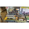 Image 2 : SHELF OF ASSORTED AIRPLANE & MILITARY VEHICLE MODEL KITS