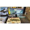 Image 4 : SHELF OF ASSORTED MODEL KITS: AIRPLANES, TANK, BOAT & MORE