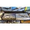 Image 6 : SHELF OF ASSORTED MODEL KITS: AIRPLANES, TANK, BOAT & MORE