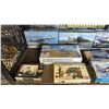 Image 2 : SHELF OF ASSORTED MODEL KITS: AIRPLANES, TANK & MILITARY FIGURINES