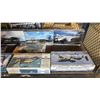 Image 4 : SHELF OF ASSORTED MODEL KITS: AIRPLANES, TANK & MILITARY FIGURINES