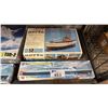 Image 3 : SHELF OF (1) AIRPLANE & (2) BOAT MODEL KITS