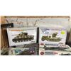 Image 2 : SHELF OF ASSORTED MODEL KITS: TANKS, AIRPLANES, FIGURES & MORE