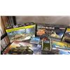 Image 2 : SHELF OF ASSORTED MODEL KITS: AIRCRAFT, TANKS & MISSILE DESTROYER SHIP