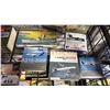 Image 5 : SHELF OF ASSORTED MODEL KITS: AIRCRAFT, TANKS & MISSILE DESTROYER SHIP