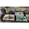 Image 2 : SHELF OF ASSORTED AIRPLANE & TANK MODEL KITS