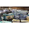 Image 2 : SHELF OF ASSORTED MODEL KITS: VIKING SHIP, TANKS, AIRPLANES & HELICOPTER