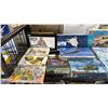Image 2 : SHELF OF ASSORTED MODEL KITS: AIRCRAFT, SHELLS WITH AMMO BOXES, FLIGHT DECK CREW & MORE