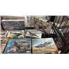 Image 4 : SHELF OF ASSORTED AIRPLANE MODEL KITS
