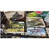 Image 3 : SHELF OF ASSORTED AIRPLANE MODEL KITS, TANK MODEL KITS & MILITARY MINIATURES