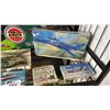 Image 4 : SHELF OF ASSORTED AIRPLANE MODEL KITS, TANK MODEL KITS & MILITARY MINIATURES