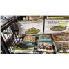 Image 2 : SHELF OF ASSORTED MODEL KITS: AIRPLANE, TANKS FIGURE SETS & MORE