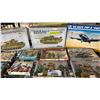 Image 3 : SHELF OF ASSORTED MODEL KITS: AIRPLANE, TANKS FIGURE SETS & MORE