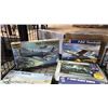Image 2 : SHELF OF ASSORTED AIRPLANE MODEL KITS & (1) SHIP MODEL KIT