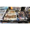 Image 5 : SHELF OF ASSORTED MODEL KITS: AIRPLANES, TANK, SUPPLY WAGONS & MORE