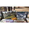 Image 2 : SHELF OF ASSORTED AIRPLANE MODEL KITS & A TANK MODEL KIT