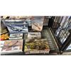 Image 4 : SHELF OF ASSORTED AIRPLANE MODEL KITS & A TANK MODEL KIT
