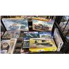 Image 3 : SHELF OF ASSORTED MODEL KITS: AIRPLANES, TANK, WATER TANK TRUCK & MORE