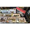 Image 3 : SHELF OF ASSORTED MODEL KITS: TANKS, MILITARY VEHICLES, FIGURE SETS & MORE