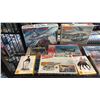 Image 2 : SHELF OF ASSORTED AIRPLANE MODEL KITS & FIGURE SETS