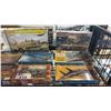 Image 3 : SHELF OF ASSORTED MODEL KITS: AIRPLANES, TANKS, EAST EUROPEAN HOUSE & MORE
