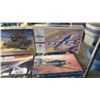 Image 4 : SHELF OF ASSORTED MODEL KITS: AIRPLANES, TANKS & US GROUND CREW SET A