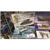 Image 2 : SHELF OF ASSORTED MODEL KITS: AIRPLANES, TANKS, MILITARY VEHICLES & MORE