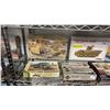 Image 2 : SHEL FO ASSORTED MODEL KITS: TANKS, MILITARY VEHICLES, DIE CAST CAR GARAGE ACCESSORIES & MORE
