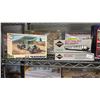 Image 4 : SHEL FO ASSORTED MODEL KITS: TANKS, MILITARY VEHICLES, DIE CAST CAR GARAGE ACCESSORIES & MORE