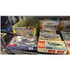 Image 2 : SHELF OF ASSORTED AIRPLANE & MILITARY VEHICLE MODEL KITS