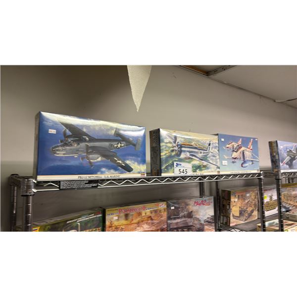 (3) ASSORTED AIRPLANE MODEL KITS