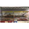 Image 3 : SHELF OF ASSORTED MODEL KITS: AIRPLANE, MILITARY VEHICLES, FIRE JEEP, & ASSORTED FIGURE KITS