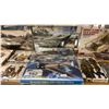 Image 3 : SHELF OF ASSORTED MODEL KITS: AIRPLANES, MILITARY VEHICLES & MORE