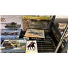 Image 2 : SHELF OF ASSORTED AIRPLANE & MILITARY VEHICLE MODEL KITS