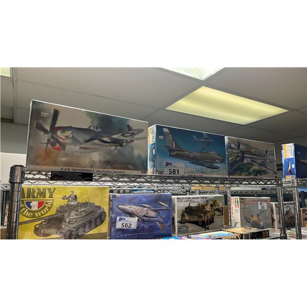(3) ASSORTED AIRPLANE MODEL KITS