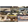 Image 3 : SHELF OF ASSORTED AIRPLANE & MILITARY VEHICLE MODEL KITS
