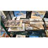 Image 6 : SHELF OF ASSORTED MODEL KITS: AIRPLANES, ANNE BOLEYN, HENRY VIII, CANOPY BEDS & MORE