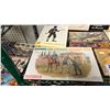 Image 7 : SHELF OF ASSORTED MODEL KITS: AIRPLANES, ANNE BOLEYN, HENRY VIII, CANOPY BEDS & MORE