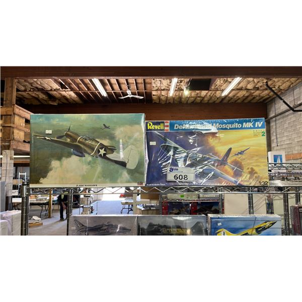 P-40M WARHAWK MODEL KIT & DEHAVILLAND MOSQUITO MK IV MODEL KIT