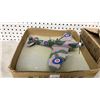 Image 2 : (4) ASSORTED SCALE MODEL AIRPLANES WITH STAND: *ONE STAND NEEDS REPAIR*