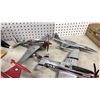 Image 2 : (8) ASSORTED SCALE MODEL AIRPLANES: (4) WITH STANDS