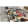 Image 3 : (8) ASSORTED SCALE MODEL AIRPLANES: (4) WITH STANDS