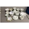 Image 1 : COLLECTION OF ASSORTED VINTAGE FENTON MILK GLASS: SOME SILVER CREST