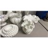 Image 5 : COLLECTION OF ASSORTED VINTAGE FENTON MILK GLASS: SOME SILVER CREST